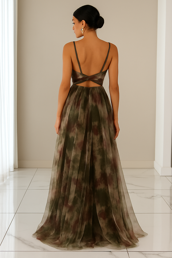 Ethereal Elegance Tulle Maxi Dress